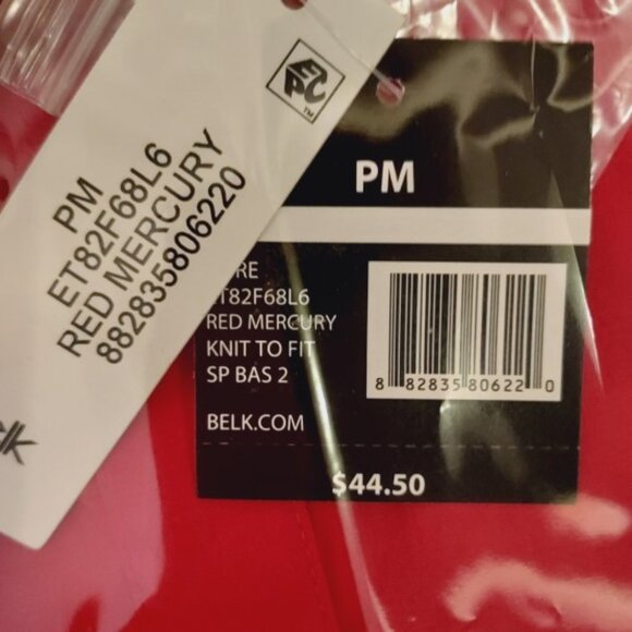 Kim Rogers Red Sleeveless Knit to Fit Shirt Size Petite Medium NWT - Picture 3 of 3